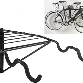 Flodable Wall Mount Bike Hanger Rack Horizontal Bike Holder Hook for Garage/Indoor Storage Adjustable Angle To Keep Bike Level